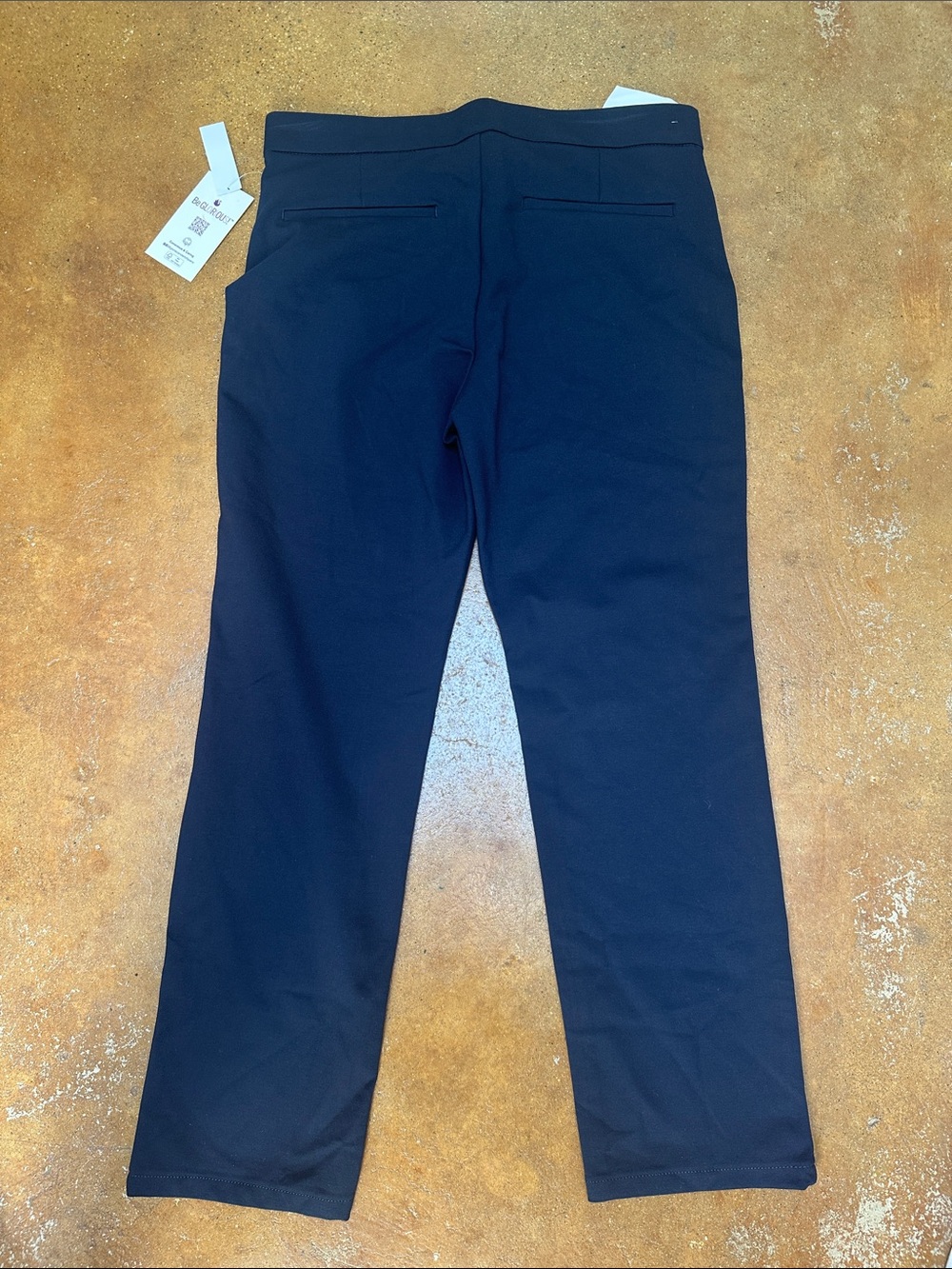 Gloria Vanderbilt Navy Pull-On Trousers 14P - Picture 3 of 6